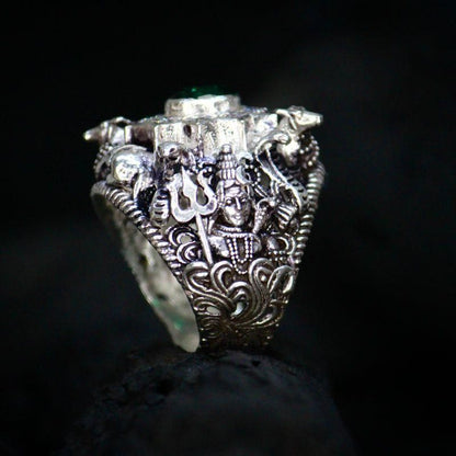 Lord Shiva Silver Ring